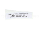 80314 Server Hand Wash Only Label