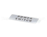 806-329D Beverage Air Label Power Switch H