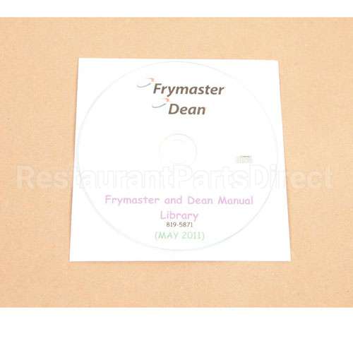 8196961 Compatible Frymaster Frymastr/Dean Library Cd