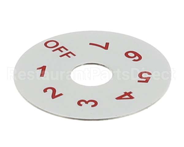 82-0141 Beverage Air Dial Plate - Thermostat