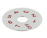 82-0141 Beverage Air Dial Plate - Thermostat
