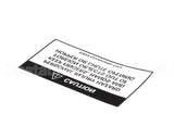 83024 Grindmaster Cecilware Decal, 190-Ss Hopper Warning