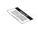83024 Grindmaster Cecilware Decal, 190-Ss Hopper Warning