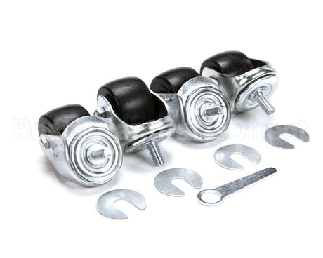 830280 TRUE Caster 2-1/2, 1/2Stem, St/4 Silver 2 Loc