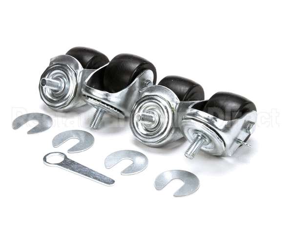 830280 TRUE Caster 2-1/2, 1/2Stem, St/4 Silver 2 Loc