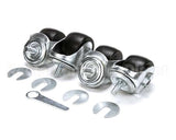 830280 TRUE Caster 2-1/2, 1/2Stem, St/4 Silver 2 Loc