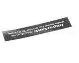 84967 Grindmaster Cecilware Decal, 800 Bag Under Spout