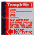 8751 Compatible Taylor Thermometer Label, Temperature, 160F