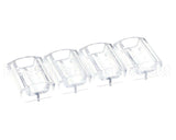88729 Server Portion Tray, .54 Fl Oz Clr, 4 Pack