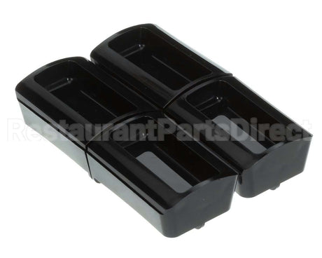 88732 Server Portion Tray, .45 Fl Oz Blk, 4 Pack
