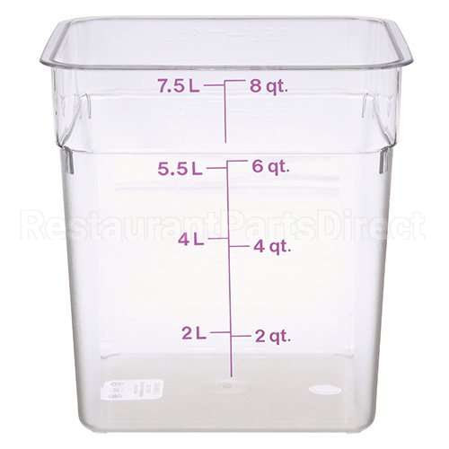 8SFSCW441 Compatible Cambro 8 Qt Camsquare Container Allergen-Free Storage
