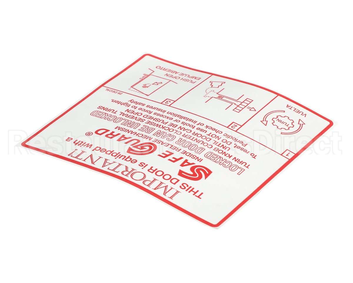 90028DECAL Kason Decal- Safeguard Mech