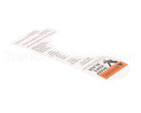 910242 Globe Slicer Warning Label Nsf8