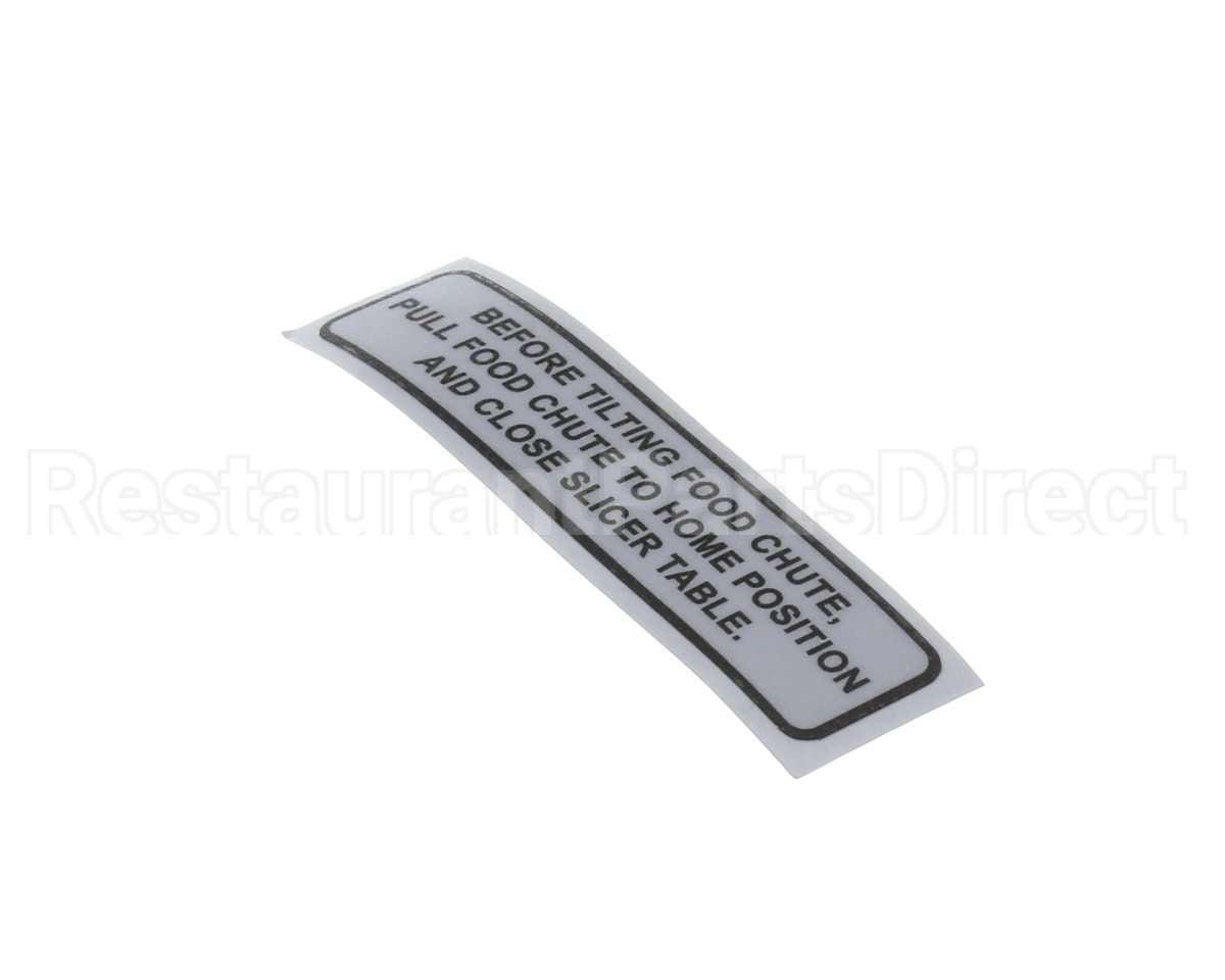 920196 Globe Carriage Tilt Label