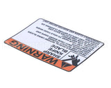 920200 Globe Warning Label - Large