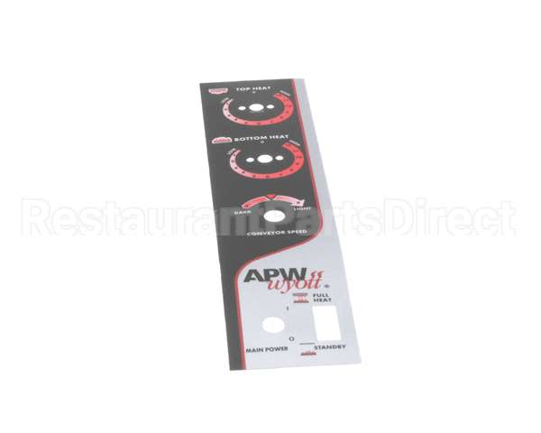 93310070 Apw Wyott Label, Bt15 Control
