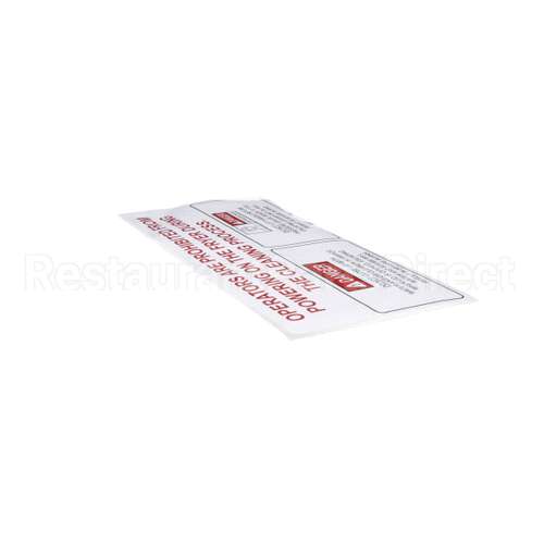 96705 Henny Penny Label-Operational Haz, Aus