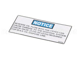 96958 Henny Penny Label - Notice Check Valve