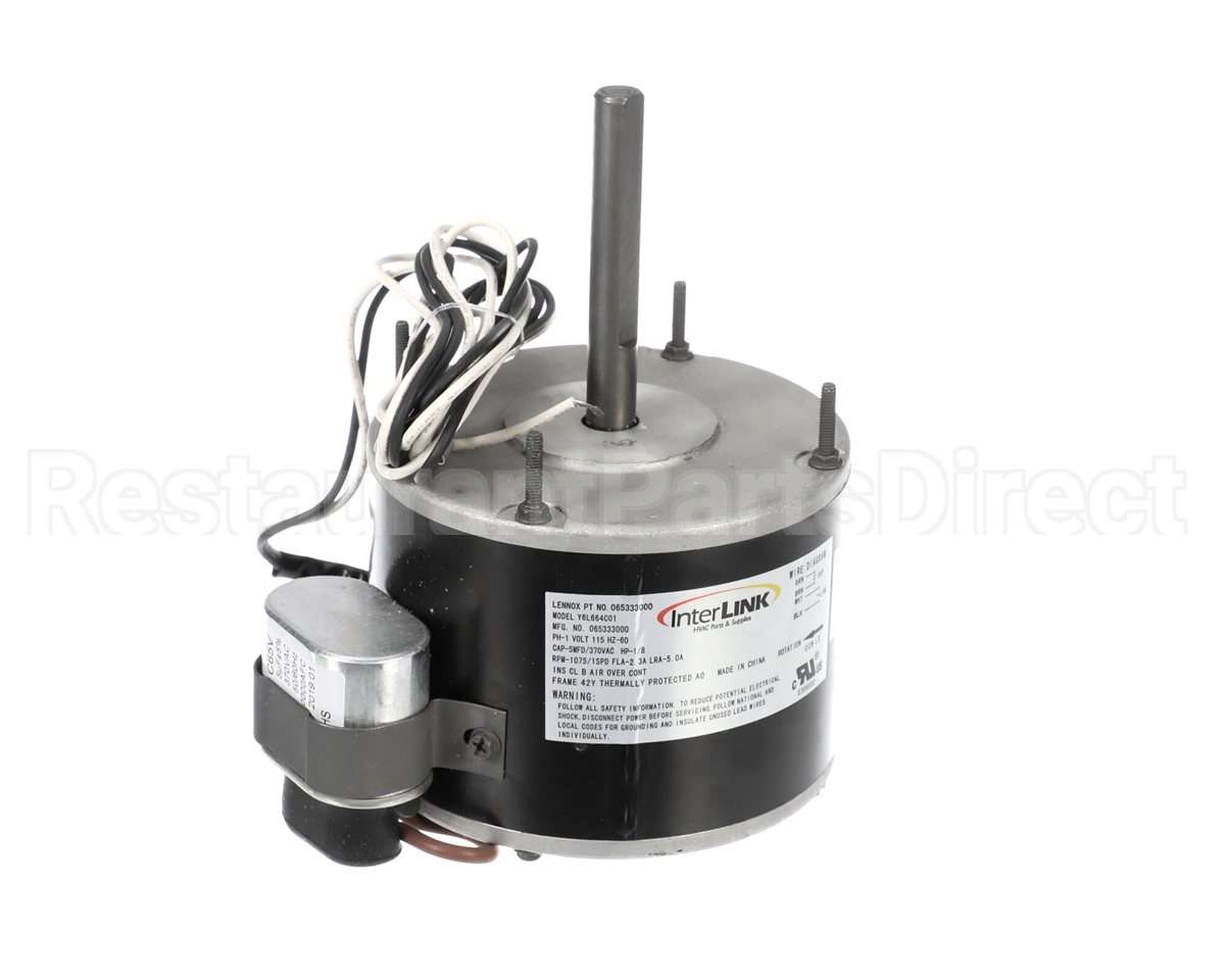 96M54 Lennox Fan Motor, 1/8 Hp, 1075 Rpm, 115Vac, 42