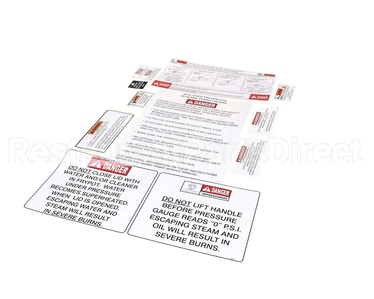 97347 Henny Penny Pfe 590 Label Kit
