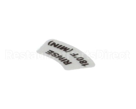 9905-002-97-62 Jackson Decal, Rinse 180F (Min)