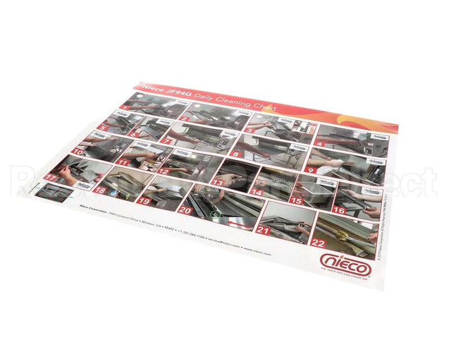 99054 Nieco Cleaning Chart-No Verbiage