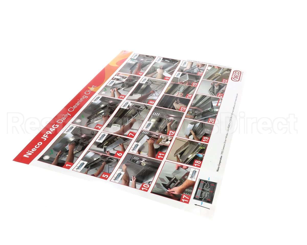 99054 Nieco Cleaning Chart-No Verbiage