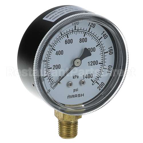 998247 Compatible Vulcan Pressure Gauge 2-1/2, 0-200 Psi