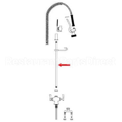 9M Compatible TS Brass Risertube, 32"(Leadfree)