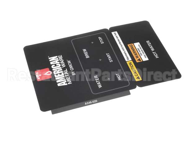 A546-020 Grindmaster Cecilware Decal, Control Panel P300