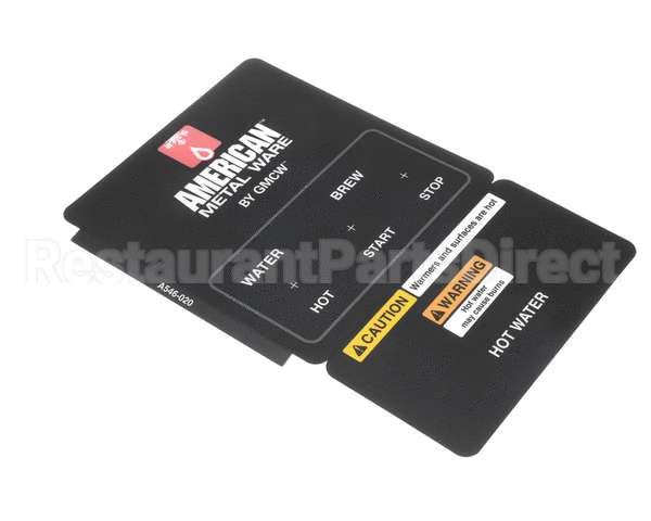 A546-020 Grindmaster Cecilware Decal, Control Panel P300