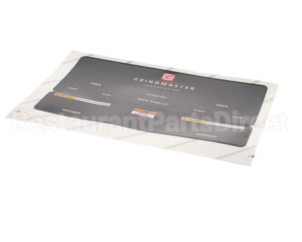 A546-129 Grindmaster Cecilware P-400 Control Panel Overlay Black