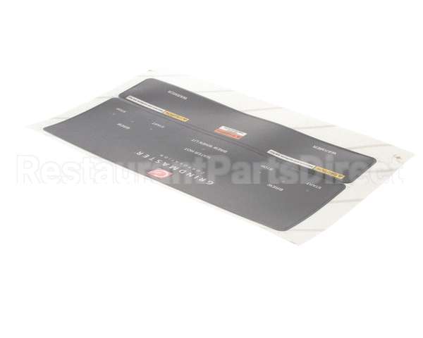 A546-129 Grindmaster Cecilware P-400 Control Panel Overlay Black