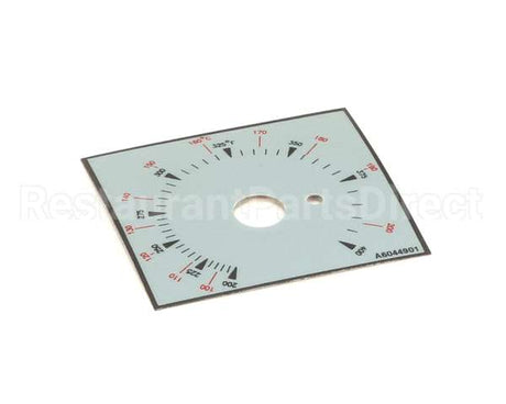 A6044901 Pitco Label,Ovrelay Thermostat Bhd Dr 7,14,18