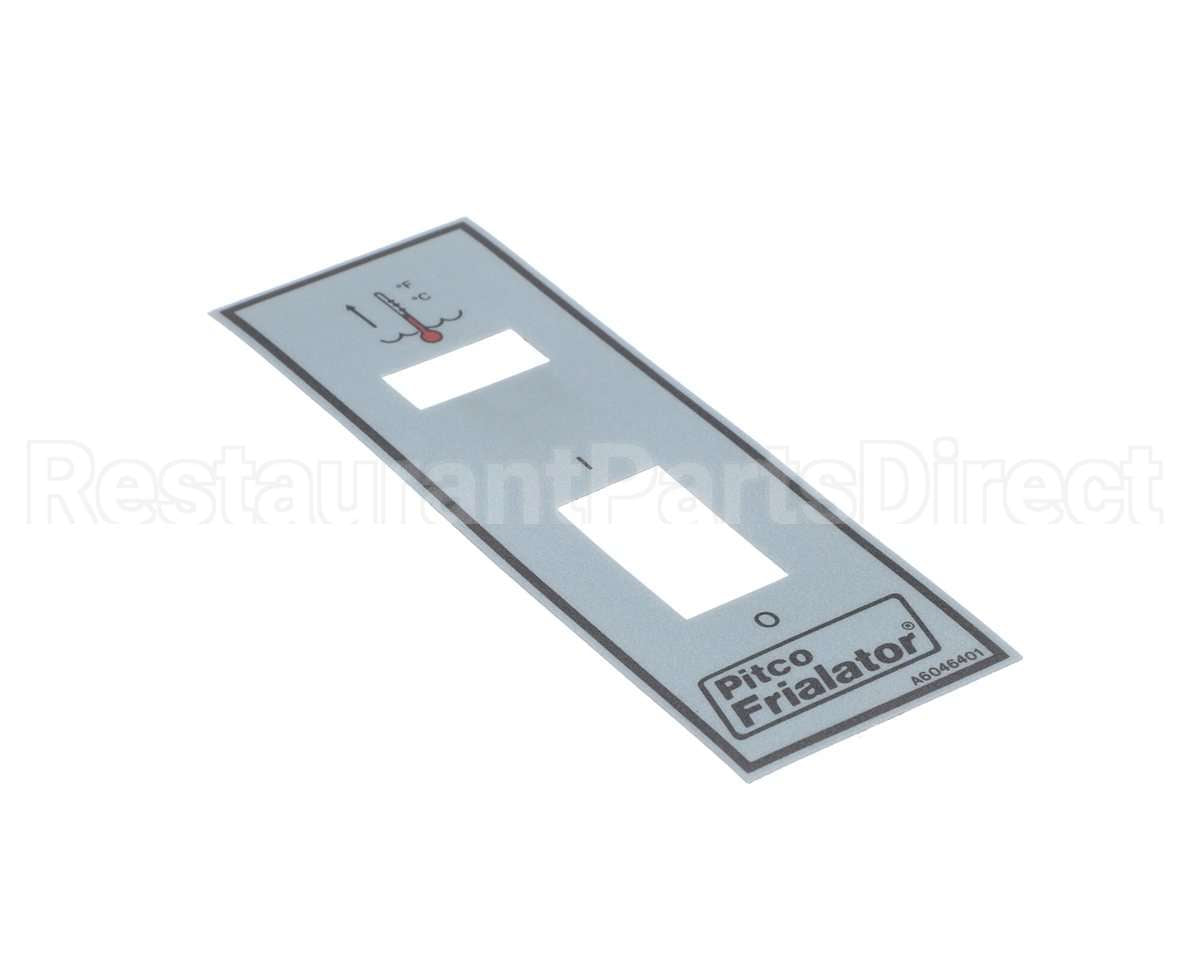 A6046401 Pitco Lbl,Ovrly Fr Pnl W/Heater Kfc Int