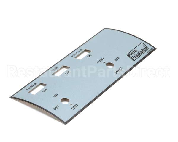 A6049001 Pitco Label,Ovrelay Fr Panel Left Hand E147Ufm