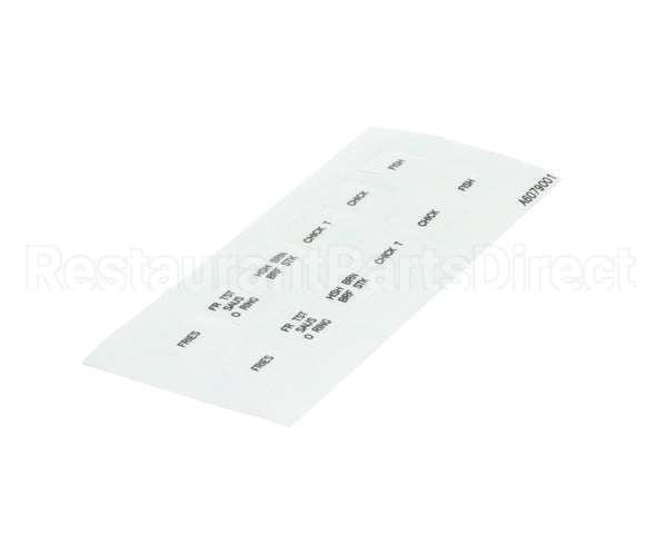 A6079001 Pitco Label,Decal Overelay Cmptr B.k.