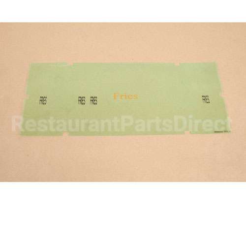A6085503 Compatible Pitco Ovrly Hooters Fries Lbl