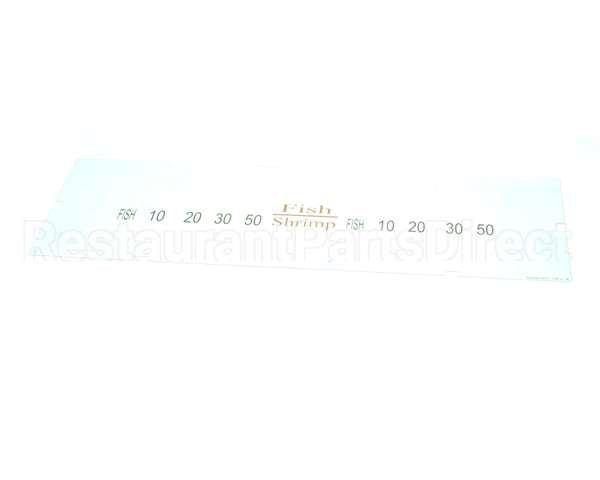 A6085505 Pitco Label,Ovrelay Hooters Fish/Shrimp