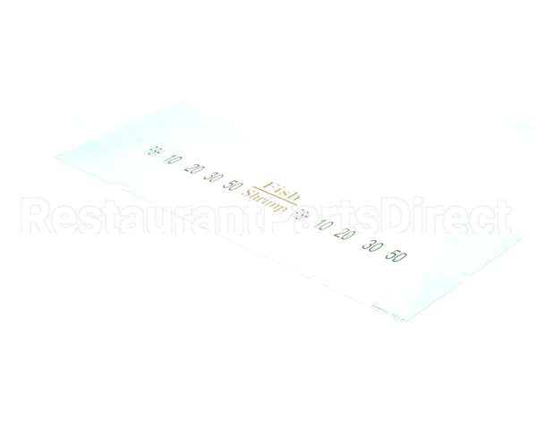 A6085505 Pitco Label,Ovrelay Hooters Fish/Shrimp