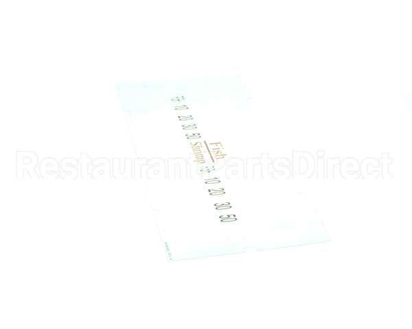 A6085505 Pitco Label,Ovrelay Hooters Fish/Shrimp