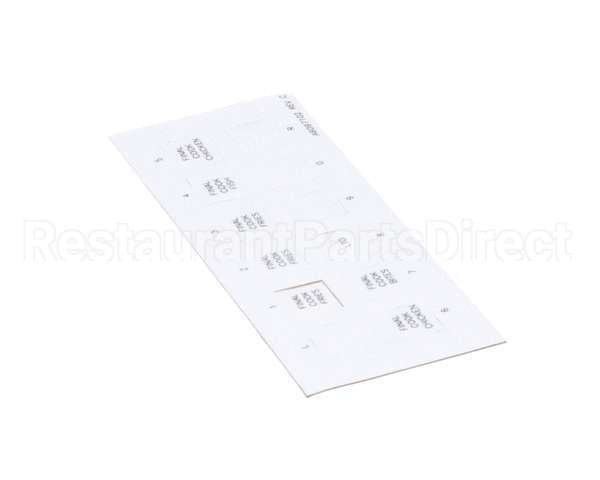 A6097102 Pitco Label,Ssh60W Right Hand Finish