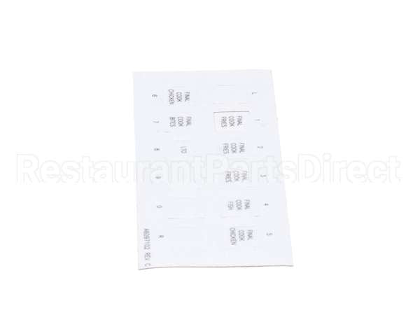 A6097102 Pitco Label,Ssh60W Right Hand Finish