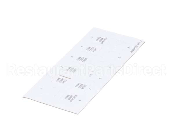 A6097102 Pitco Label,Ssh60W Right Hand Finish