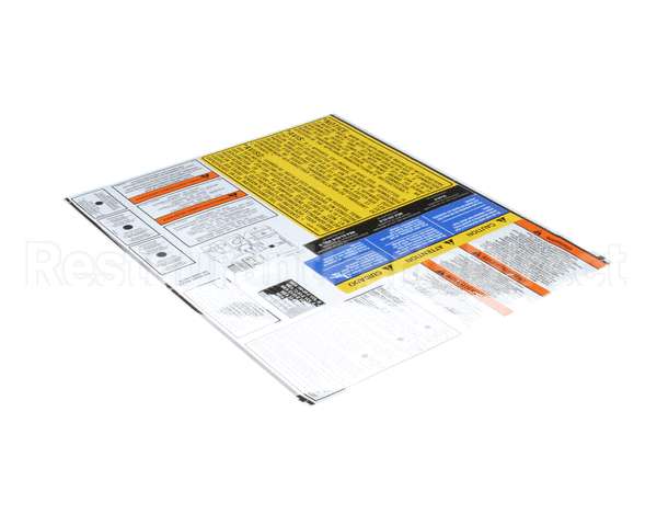 A6100201 Pitco Label,Sheet Gas 7,14,18,14R,14C