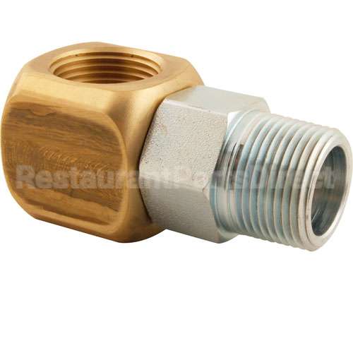 AG-6E Compatible TS Brass Fitting, Gas, Swivel, T&S