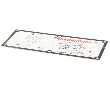 ARM-02-179 Thunderbird Switch Plate