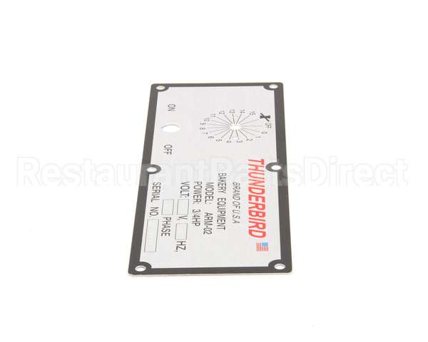 ARM-02-179 Thunderbird Switch Plate