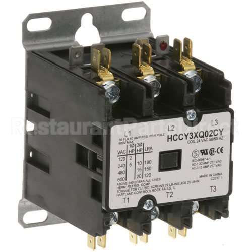 AT0E-1587-4 Compatible Accutemp Contactor, 3 Pole 24V