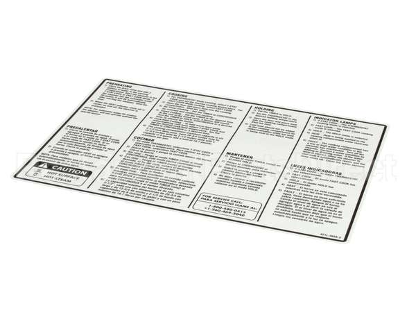 AT1L-3658-3 Accutemp Overlay Steamer Instructions